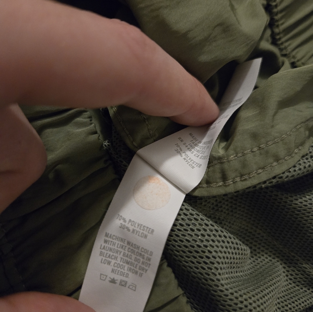 Aerie Offline Green Baggy Wide Leg Lightweight Pants Small - Picture 9 of 10